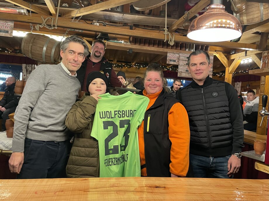 VfL Wolfsburg auf dem Wolfsburger Weihnachtsmarkt